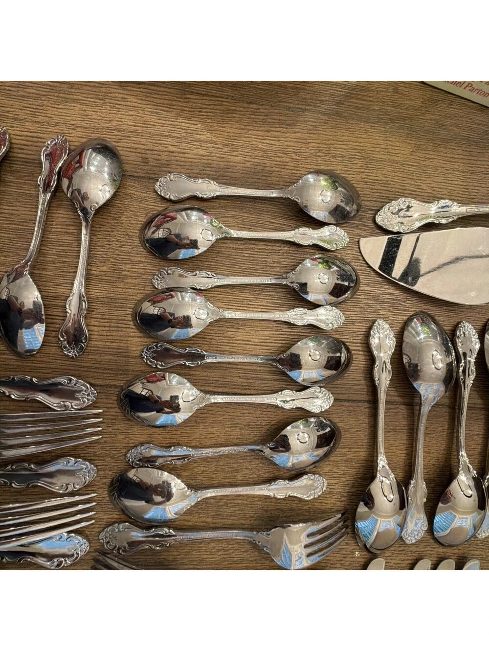Reed & Barton Highgrove Stainless Flatware Set 73 Pc Service for 12 Serving